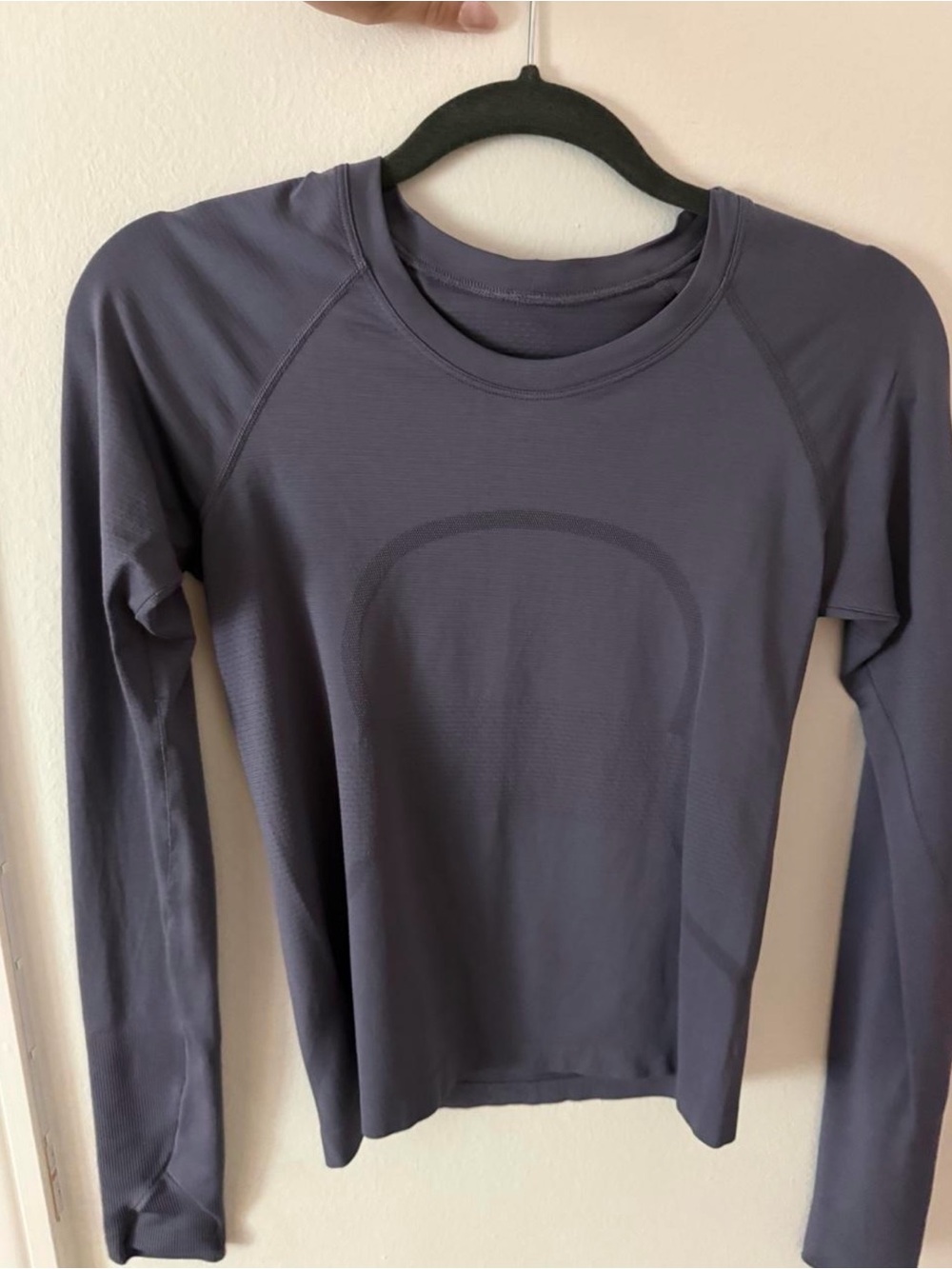 lululemon athletica Long-Sleeve Crew Top — Charcoal Purple